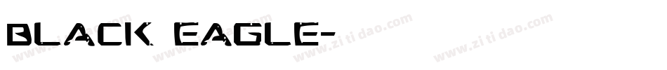Black Eagle字体转换